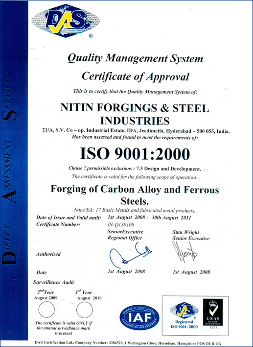 ISO Certificate